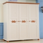 Panel Home Room Furniture White High Glossy Painting With Wardrobe
