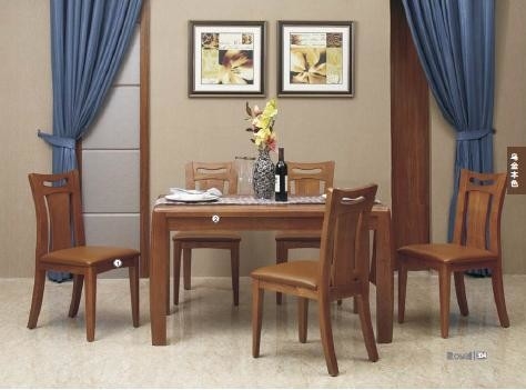 Meubles contemporains simples de salle à manger/complètement table de salle à manger en bois solide