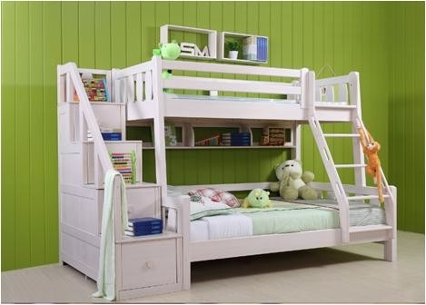 Protection de l'environnement de meubles de la chambre à coucher des jeunes enfants blancs
