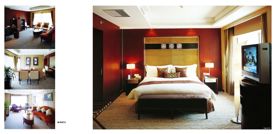 Les meubles ergonomiques de luxe de chambre à coucher d'hôtel placent la peinture à l'huile/poudre brillantes enduites