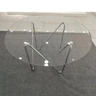 OEM Family 121cm Tempered Glass Dining Table And Chair Set Restaurant Furniture