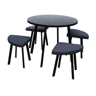Chaise personnalisable de Gray Black 4 d'Américain dinant le mobilier de maison réglé